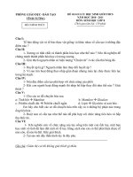 de va dap an Sinh 8 Vinh Tuong Vinh Phuc