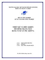 Thiết kế và điều khiển mô hình thang máy bằng vi xử lý PIC 16F877A