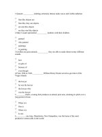 Bài tập trắc nghiệm Tiếng Anh nâng cao