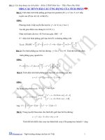 Các ứng dụng của tích phân