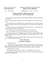 Kế hoạch phát triển GD 2011-2015