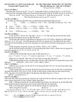 Đề HSG Hóa học lớp 10-Năm học -2010-2011