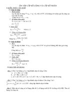 On cap so cong va cap so nhan