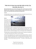 Phân tích nét chung trong cảnh thiên nhiên của Huy Cận, Xuân Diệu, Hàn Mạc Tử