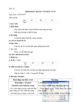 Tiết 53 - Trình bày trang văn bản và in