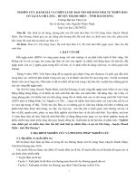 Nghiên cứu, đánh giá và chiếc lược bảo tồn hệ sinh thái tự nhiên đảo Cò tại xã Chi Lăng