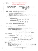 Đề-đáp án thi thử lần 1-ĐHSP