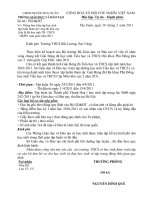 Triệu tập học sinh tập huấn tham dự vòng thi khu vực giải bóng đá học sinh TH-THCS HKPĐ toàn quốc năm 2011