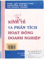 Kinh tế và phân tích hoạt động kinh doanh của các doanh nghiệp