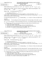 thi thủ vào 10 /2 (Có ĐA)