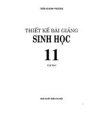 Thiết kế bài giảng Sinh 11 tập 2