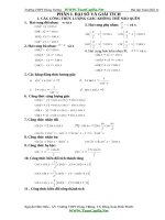 Bài tập giải tích 11 cơ bản và nâng cao