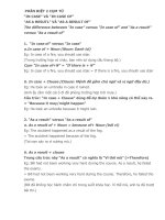 PHÂN BIỆT 2 cụm từ IN CASE IN CASE OF và MOSTMOST OFMOSTLYALMOSTNEARLYNEARBY