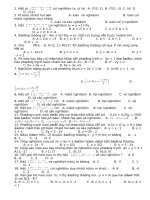 Trắc nghiêm chương 2 HH và chương 3 ĐS