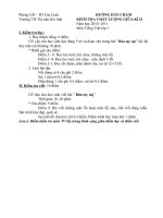 ĐÁP  ÁN TIẾNG VIỆT GIỮA KÌ II- LỚP 1 - 3