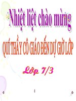 Tiết 59 - Đa thức một biến