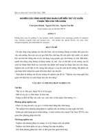 Nghiên cứu công nghệ bảo quản chế biến thịt vịt cuốn thuận tiện cho tiêu dùng