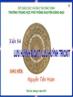 Giáo án oxit của lưu huỳnh - GVG Bắc Ninh