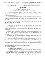 Kế hoạch toàn dân bảo vệ an ninh Tổ quốc 2011 ( chỉnh sửa)