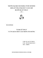 đồ án kỹ thuật tài nguyên nước VẢI ĐỊA KỸ THUẬT VÀ ỨNG DỤNG PHÂN CÁCH TRONG NỀN ĐƯỜNG