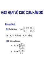 Gioi hạn vô cực của hàm số