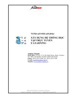 TÀI LIỆU GIỚI THIỆU GIẢI PHÁP-XÂY DỰNG HỆ THỐNG HỌC TẬP TRỰC TUYẾN ELEARNING