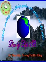 Bai 29 - Dac diem cac khu vuc dia hinh