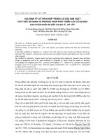 Xác định tỷ lệ thích hợp trong cơ cấu sản xuất cây thức ăn xanh và phương pháp phát triển cây cỏ họ đậu cho chăn nuôi bò sữa tại Ba Vì - Hà Tây