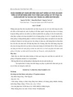 Khảo nghiệm xây dựng mô hình sản xuất giống và thứcăn xanh trên cơ sở mở rộng diện tích thâm canh giống cỏ tốtphục vụ chăn nuôi bò tại tại khu vực Trung du, miền núi phía bắc