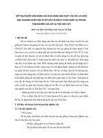 Kết quả bước đầu đánh giá khả năng sản xuất của dê lai giữa đực Saanen nhập nội từ Mỹ với cái bách thảo nuôi tại trung tâm nghien cứu dê và thỏ Sơn Tây