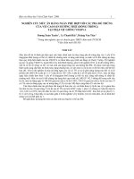 Nghiên cứu mức ăn hằng ngày phù hợp với các pha đẻ trứng của vịt cao sản hướng thịt (dòng trống) tại trại vịt giống vigova