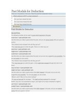 Past Modals for Deduction