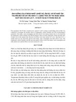 Ảnh hưởng của stress nhiệt (nhiệt độ, ẩm độ, chỉ số nhiệt ẩm - THI) đến một số chỉ tiêu sinh lý, lượng thức ăn thu nhận, năng suất sữa của bò lai F1 , F2 nuôi tại Ba Vì trong mùa hè