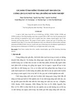 Các nhân tố ảnh hưởng tới năng suất sinh sản của 5 dòng lợn cụ kỵ nuôi tại trại lợn giống hạt nhân Tam Điệp