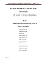 BÀI TẬP LỚN CƠ SỞ ĐIỀU KHIỂN TỰ ĐỘNG-ĐỀ TÀI-KHẢO SÁT PHƯƠNG TRÌNH NYQUIST VÀ MÔ TẢ