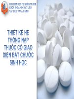 BÀI BÁO CÁO-THIẾT KẾ HỆ THỐNG NẠP THUỐC CÓ GIAO DIỆN BẮT CHƯỚC SINH HỌC