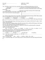 KIỂM TRA 15 PHÚT VỀ SẮT