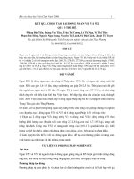 Kết quả chọn tạo hai dòng ngan V51 và V52 qua 3 thế hệ