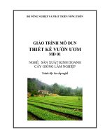 GIÁO TRÌNH-Sản xuất kinh doanh cây giống lâm nghiệp