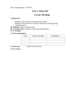 giáo án anh lớp 12- unit 1