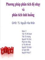 BÀI BÁO CÁO THỰC TẬP-Phương pháp phân tích độ nhạy và phân tích tình huống