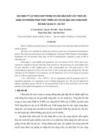 Xác định tỷ lệ thích hợp trong cơ cấu sản xuất cây thức ăn xanh và phương pháp phát triển cây cỏ họ đậu cho chăn nuôi bò sữa tại Ba Vì- Hà Tây