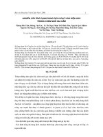 Nghiên cứu ứng dụng dung dịch hoạt hoá điện hoá trong chăn nuôi gia cầm