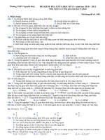 kt giua HK2, thpt nguyen hue -  nam dinh, 2010-2011