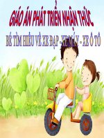 Nhận biết phân biệt xe đạp xe máy xe ô tô