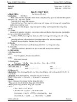 Tuần 30 - Tiết 57. Chấ béo