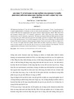 Xác định tỷ lệ sử dụng và ảnh hưởng của khoáng tự nhiên (Bentonit) đến khả năng sinh trưởng và chất lượng thịt của vịt nuôi thịt