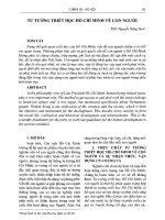 Tư tưởng triết học Hồ Chí Minh về con người