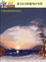 BAI 27 DE TAI CANH DEP DAT NUOC