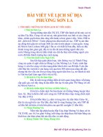 Bài viết về lịch sử địa phương Sơn La